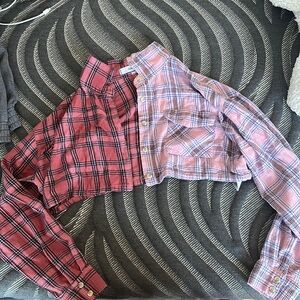 half and half cropped long sleeve